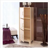 实木储物柜 地柜带 书柜自由组合 儿童松木收纳柜34153定制 三门直拼板无漆0.6米宽