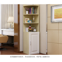 客厅书柜书架带角柜墙角柜转角柜三角形弧形置物架转角柜定制 170*40*40右门款(枫木色)组装