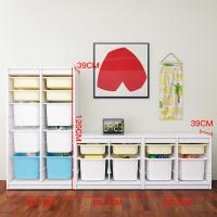 实木儿童玩具收纳柜宝宝书柜落地收纳架复式楼梯下储物柜子定制 2x8；2个2x30.6米以下宽