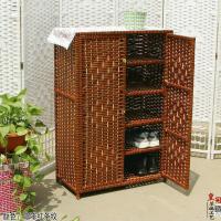 藤编鞋架大容量鞋柜简约现代收纳柜简易口鞋柜多层防尘鞋架家用定制 北京黑龙江吉林广西四川重庆