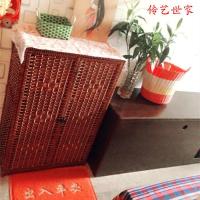 创意鞋柜多层藤编厅柜简约小储物柜 收纳柜超薄田园玄关柜定制 江西湖北湖南整装