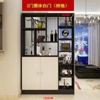 简约现代客厅玄关柜隔断厅柜酒柜屏风间厅柜鞋柜置物储物展示柜定制 2门[附]黑白配框架结构组装