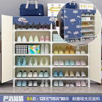 简易鞋柜防尘宿舍家用省空间口收纳柜多层钢管组装置物架鞋架子定制 B4巴洛风情