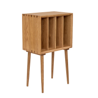 浮生记/北欧实木杂志柜 白橡木沙发边柜胡桃木储物柜简约家具书柜定制 白橡木0.6米以下宽