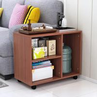 茶水柜简约小茶几 餐边柜客厅茶柜办公室茶水柜现代可移动茶水柜定制 A款带滚轮[柚木]单门