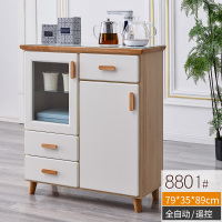笛浪制冷制热多功能茶水柜现代简约家用客厅餐边柜饮水机柜茶柜定制 8801#全智能餐边柜式茶水柜单门