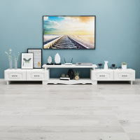 欧式钢化玻璃茶几 客厅小户型茶几电视柜组合家用茶台桌定制 4抽电视柜（其他颜色留言）组装