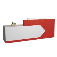 前台柜接待台公司办公室烤漆定做院吧台奶茶服装店服务收银台定制