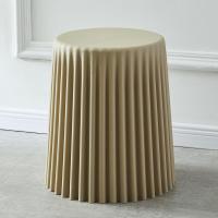 凳子靠背家用塑料小板凳圆凳北欧创意矮凳网红换鞋凳创意桶凳懒人定制 驼色31.5cm坐面[L.G.F加强版]