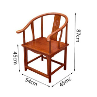 茶几现代中式功夫茶台大板茶桌客厅家用实木茶桌椅组合禅意定制 圈椅送精美坐垫抱枕组装