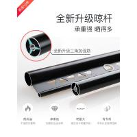 升降晾衣架手摇单杆黑色折叠小阳台晒衣架靓颖家用室内晾被杆加筋定制 随心晒黑色上下杆2.7米+12衣架