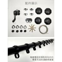 固信升降晾衣架手摇双杆式家用阳台晾衣杆室内晒衣手动黑色凉衣架定制 黑色1.8米双杆(25直径)