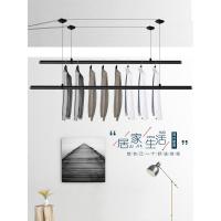 固信升降晾衣架手摇双杆式家用阳台晾衣杆室内晒衣手动黑色凉衣架定制 黑色2.7米双杆(25直径)