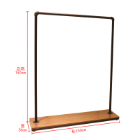 复古女装店衣架展示架简约落地式服装店中岛陈列架童装店铺挂衣架定制 H004长150高150标配