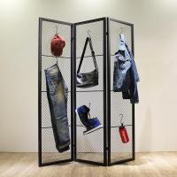 服装店中岛架男女装店展示架落地式屏风挂衣架个性创意橱窗隔断网定制