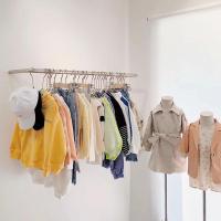 铁艺服装店上墙侧挂金银色简约衣架女装店展示架童装货架陈列架子定制