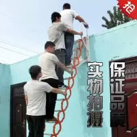 伸缩楼梯壁挂式带扶手室外楼梯阁楼家用复式户外折叠伸拉梯升降梯定制 碳钢加厚加筋8步梯2米