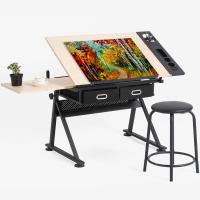 儿童成人升降绘画桌简易工作台学习桌电脑桌学生写字桌书桌绘图桌(新)定制