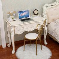 欧式书桌家用桌子简约北欧书台电脑台式桌家用实木新中式书桌学(新)定制