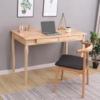 全实木书桌家用儿童北欧简易小户型小桌子实木简约学习学生电脑桌(新)定制