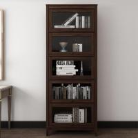 书柜多层创意置物收纳柜装饰品储物柜家用飘窗书橱客厅小书柜(新)定制