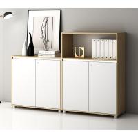 办公室木质办公文件柜带锁储物矮柜档案书柜打印机小柜子(新)定制