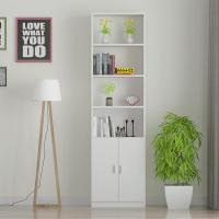 简易书架小书柜格子架订制书架落地简约现代窄柜子定做储物柜定制 180六层加一层门50宽颜色备注0.6米以下宽