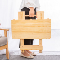 松木便携式实木折叠桌餐桌家用简易小桌子吃饭户外摆摊租房学习桌定制 (高档款)方桌70*70高56 默认尺寸