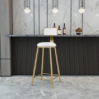 阳台家用靠窗小吧台桌客厅家庭隔断柜吧台餐桌一体高脚桌椅酒吧台定制 75cm坐高+白色坐垫(软包后背)组装框架结构