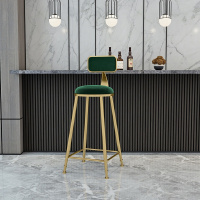 阳台家用靠窗小吧台桌客厅家庭隔断柜吧台餐桌一体高脚桌椅酒吧台定制 75cm坐高+绿色坐垫(软包后背)组装框架结构