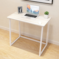 电脑桌台式笔记本桌办公写字桌学生书桌简约现代家用可折叠小桌子定制 枫木色A折叠桌加固