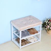 鞋架子简易多层防尘多功能鞋柜换鞋凳经济型家用家里人宿舍省空间定制 50*30*4绒驼