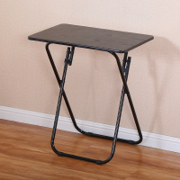 便携折叠桌餐桌单人吃饭小桌子电脑桌现代简约长条桌休闲摆摊桌椅定制 黑纹色60长*40宽*71cm高 默认尺寸