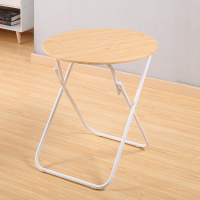 简易折叠桌便携彩色餐桌摆摊桌家用吃饭桌子简约小圆桌阳台洽谈桌定制 白腿黄色面80cm直径圆桌 默认尺寸