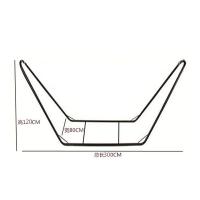 ins北欧风吊床花边装饰民宿室内户外咖啡屋吊椅拍摄道具吊床定制 单个支架不含吊床