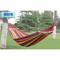 ins北欧风野外流苏吊床单人双人家用户外休闲空中秋千室内吊椅女定制 缤纷色[2.0X1.5]--弯棍
