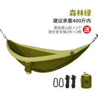 吊床户外秋千防蚊虫带蚊帐加厚防侧翻野外野营公园野炊用品装备定制 绿色
