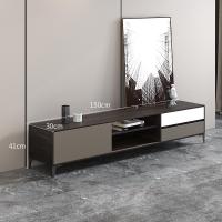 北欧轻奢电视柜茶几组合套装现代简约客厅简易电视机柜小户型定制 1.5米电视柜(紫檀色)组装