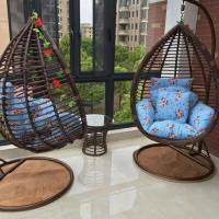 粗藤鸟巢迷你吊篮藤椅户外秋千网红摇椅公主吊椅室内阳台家用吊篮定制 咖啡色柚子款