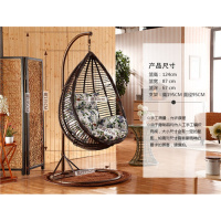 阳台秋千吊椅庭院室内外鸟巢吊篮户外仿藤摇椅心房间秋千简约定制 柚子形
