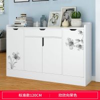 鞋柜家用简约现代木质厅柜大容量储物柜客厅玄关柜简易鞋柜定制 升级款欣欣向荣120cm