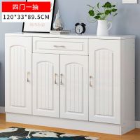 鞋柜收纳多功能简易经济型口玄关省空间简约现代家用仿实木鞋架定制 【美式】120cm暖白色