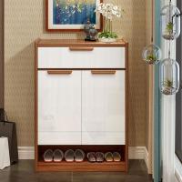 北欧鞋柜实木家用厅简约现代玄关柜多功能口鞋柜大容量储物柜定制 并安装长119宽32高99