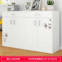 鞋柜 家用口鞋架子防尘多功能寝室收纳架简易多层木质鞋柜定制 D款120cm欣欣向荣