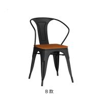 餐桌椅组合现代简约实木小方桌双人小户型家用阳台吃饭奶茶饮料店定制 B款椅子(单张价) 默认尺寸