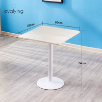 餐桌椅桌椅组合桌子咖啡小户型正方形桌餐馆饭店奶茶四方方桌定制 白木纹方桌60*60*74 默认尺寸