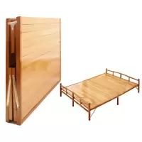 楠竹沙发床折叠床竹床单人床双人床午休床成人竹子凉床午睡床家用定制 棕色宽板折叠床 180*190cm