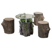 简约休闲别墅户外庭院桌椅花园阳台茶几小户型桌漫咖啡厅桌椅组合定制 1桌3椅