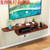 定制实木墙上置物架壁挂电视柜路由器装饰架卧室机顶盒隔板定制