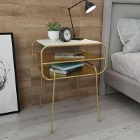 北欧床头柜简约现代置物创意实木铁艺轻奢ins边几卧室简易收纳柜定制